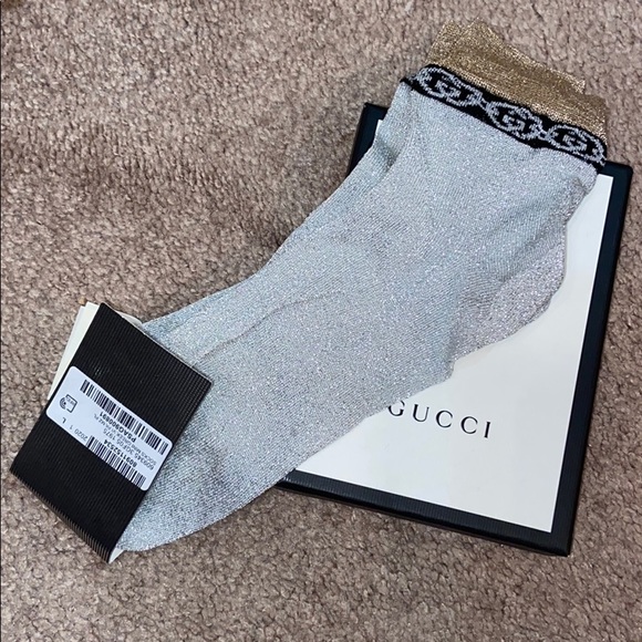 silver gucci socks
